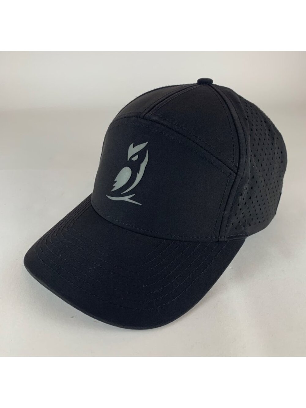 Outdoor Vitals Mens Black 7-Panel Snapback Hat